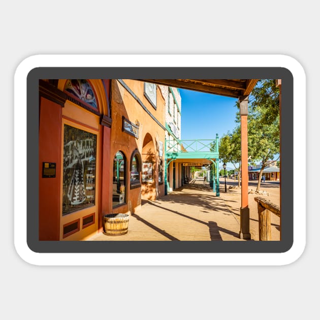 Allen Street in Tombstone, Arizona Sticker by Gestalt Imagery